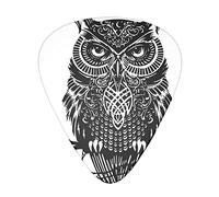 Owl Guitar Plectrums 12 Pieces Set =>> Comfortable In The Hand With Smooth Edges Three Thicknesses To Match