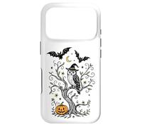 Owl Halloween with Witch Hat Pumpkin Bat Samhain Art Case for iPhone 17 Pro