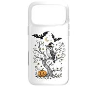Owl Halloween with Witch Hat Pumpkin Bat Samhain Art Case for iPhone 17 Pro Max