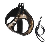 Owl Head,Pet Harness,Adjustable Reflective Dog Harness,Pet Leash Vest,S