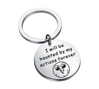 Owl House Fan Gift Hooty Keychain I Will Be Haunted by My Actions Forever, Haunted By, S