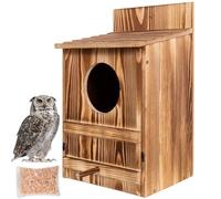 Owl Houses for Outdoors, Sturdy and Durable, Waterproof and Ventilated, Easy to Assemble, Suitable for owl Nesting, Courtyard, Terrace, Garden Decoration, Suitable for Wildlife Enthusiasts