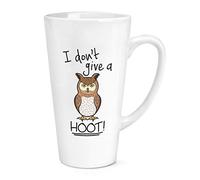 Owl I Don't Give A Hoot 17oz Large Latte Mug Cup