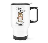 Owl I Don't Give A Hoot Travel Mug Cup with Handle