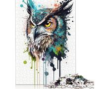 Owl III Puzzles 500 Pieces Wood Puzzles For Adults Teenagers Man Woman Gift 500pcs (52x38cm)