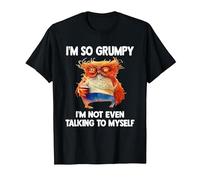 Owl I'm So Grumpy I'm Not Even Talking to Myself T-Shirt, Men, Black, X-Large