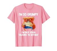 Owl I'm So Grumpy I'm Not Even Talking to Myself T-Shirt, Men, Pink, 3X-Large