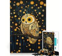 Owl in A Starry Night Forest 1000 Adult Pieces Jigsaw Puzzle Mind Challenge Toy Together Fun Quality Cut (38x52cm)