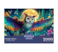 Owl in CosmosDynamic Jigsaw Puzzles for Adults Offering 1000 Advanced And Challenging Puzzle Games Designed for Both Women And Men - These High-Engagement Jigsaw Puzzles Are Perfect for Adults And Ki