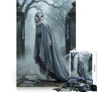 Owl in Dress on Misty Path Jigsaw Puzzle 1000 Piece for Adults Brain Challenge Toy Leisure Time Clear Cut Amazing Present (38x52cm)