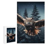 Owl in Flight Jigsaw Puzzle, 1000 PCS, Indoor Activity for The Home, A Mindful Leisure Activity for Puzzle Lovers, at Home