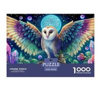 Owl in MoonlightColossal Jigsaw Puzzles for Adults A Vast Collection of 1000 Advanced, Seemingly Impossible Challenging Puzzle Game Pieces - A Majestic Gift for Determined Adult And Young Adult Enthu
