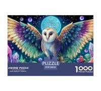 Owl in MoonlightProfessional-Grade Jigsaw Puzzles for Adults A Demanding 1000-Piece (Advanced) Challenging Puzzle Games Experience - Serves As An Excellent And Enjoyable Gift for Adults And Kids Age