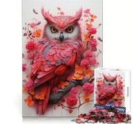 Owl in Silent Flight 1000 Piece Jigsaw Puzzles for Teenagers Jigsaw Boost Recall Soothing Play Tight Edge Premium Gift (38x26cm)