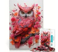 Owl in Silent Flight 1000 Pieces Jigsaw Puzzles for Adults Brain Challenge Toy Indoor Play Precise Cut Fine Art Piece (38x52cm)