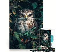 Owl in The Forest 1000 Piece Jigsaw Puzzles for Teenagers Jigsaw Smart Game Warm Time Image Assembly Lovely Gift (50x75cm)
