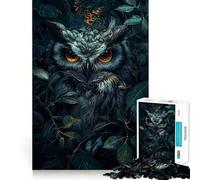 Owl in The Forest Jigsaw Puzzles 1000 Piece for Teenagers Reason Skill Toy Serene Time Exact Cut Amazing Present (50x75cm)