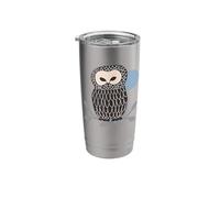 OWL in THE Moonlight Mysterious Moon Night Forest Bird Stainless Steel Insulated Tumbler