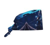 Owl in The Moonlight Sweat-Absorbent and Breathable Work hat - Suitable for Construction Sites/Gardening/Outdoor Work Black