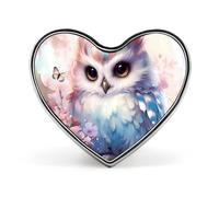 Owl Is Sitting in A Tree Funny Lapel Pins Heart Button Brooch Badge Pin Hat Clothes Bag Jewelry for Men Women
