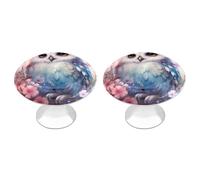 Owl is Sitting in A Tree Funny Round Cabinet Knobs Stainless Steel Drawer Pulls Door Handles Decoration