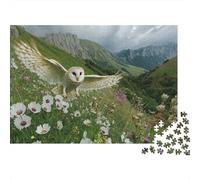 Owl Jigsaw 1000 Piece Mountain Valley Decoration Puzzle for Adults And Kids Gift High Difficulty Game Challenging Puzzles 1000pcs (75x50cm)