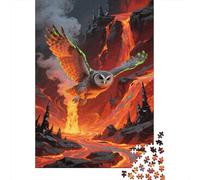 Owl Jigsaw 1000 Pieces Fly Home Decoration for Adults And Kids Gift Impossible Games Challenging Puzzles 1000pcs (75x50cm)