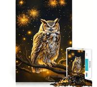 Owl Jigsaw Puzzle 1000 Piece for Adults Logic Boost Toy Together Fun Premium Edge Stylish Gift (38x26cm)