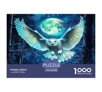 Owl Jigsaw Puzzle Pair of Owls with Holly Adult Jigsaws 1000 Piece Impossible Hard Difficult Challenging 52x38cm/1000pcs