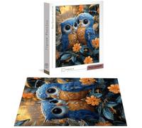 Owl Jigsaw Puzzle, Puzzle 3000 Pieces, Jigsaw Puzzles for Adults 3000 Piece Animal Wooden Puzzles for Adults, Challenging Game Toys Jigsaws with Box for Home Wall Decoration and Gifts Christmas B-5001