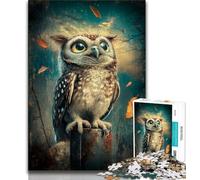Owl Jigsaw Puzzles for Adults 1000 Pieces,Help The Brain Exercise Addictive Toys to Cultivate Patience Great Gift (38x26cm)