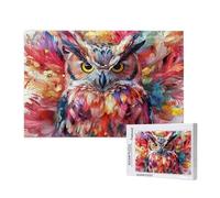 Owl Jigsaw Puzzles for Adults 300 Piece,Animal Puzzles for Adults Wooden, Funny/Difficult/Impossible/Challenging Decompression Games, As a Birthday for Women and Men ML-462
