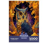 Owl Jigsaw Puzzles for Adults Animal Puzzles 1000 Jigsaws Impossible Puzzle for Adults Gifts 70x50cm/1000pcs