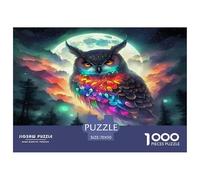 Owl Jigsaw Puzzles for Adults Kids 1000 Piece Great Gifts Challenge Toy Educational Game Home Decor Mindfulness Therapy 70x50cm/1000pcs