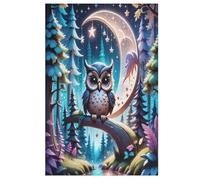 Owl Jigsaw Puzzles for Kids 1000 Pieces 3d Wooden Puzzle Decompression Game for Adults Women Girl Educational Game Toys (78×53cm)