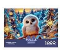 Owl Jigsaw Puzzles Puzzles for Adults Kids. 1000 Piece Whimsical Challenge Toy Educational Games Home Decoration for Adults& Kids Age 14 Years Up 70x50cm/1000pcs