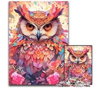 Owl JigsawPuzzle 1000 Pieces for Adults Challenging Puzzles Challenging DIY Brain Teaser for Teenagers 50x75CM/19.68x29.52inch