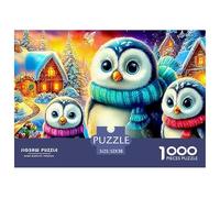 Owl Jigsaws Suitable for Decompression And Wall Decor 1000 Piece Puzzle Fit Together Perfectly for Adults And Kids 52x38cm/1000pcs