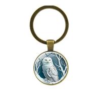 owl key ring, owl bird key ring ornament animal pendant bird key chain pendant holder decorative for men women girlfriend friends, Bronze, Se référer au descriptif