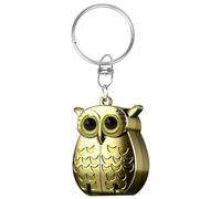 Owl Keychain Nail Clipper, 2025 New 2-in-1 Foldable Owl Nail Clippers with NailFile, Professional Stainless Steel Mini Clippers, Unique Keychain Gifts (Gold)