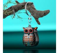 Owl Keychain Nail Clipper, Folding Mini Owl Nail Clipper, Portable Stainless Steel Mini Flip Nails Clippers (Black)