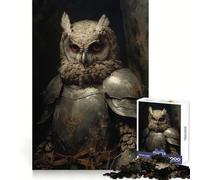 Owl Knight 1000 Piece Jigsaw Puzzles for Teenagers Jigsaw Smart Game Warm Time Image Assembly Lovely Gift (38x26cm)