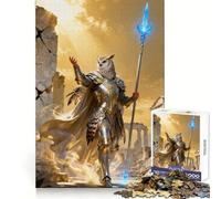 Owl Knight in Ancient Ruins 1000 Pieces Jigsaw Puzzles for Adults Smart Toy Home Activity Accurate Cut Wall Art Decor (38x52cm)