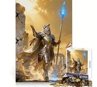 Owl Knight in Ancient Ruins Adults 1000 Piece Jigsaw Puzzle Brain Challenge Toy Stress Relief Clear Cut Wall Art Decor (50x75cm)
