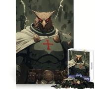 Owl Knight in Storm Jigsaw Puzzle for Teenagers 1000 Pieces Strong Logic Toy Quiet Calm Clear Edge Elegant Gift (50x75cm)