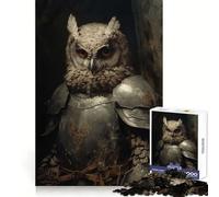 Owl Knight Jigsaw Puzzles for Adults1000 Piece Strengthen Memory Home Activity Clean Edge Festive Gift (38x52cm)