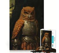 Owl Knight Jigsaw Puzzles for Adults1000 Pieces Strong Logic Toy Tension Relief Clear Edge Premium Gift (38x52cm)