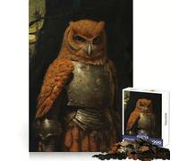 Owl Knight Jigsaw Puzzles for Adults1000 Pieces Strong Logic Toy Tension Relief Clear Edge Premium Gift (38x52cm)