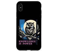 Owl - Knowledge is Power - Wisdom Owl Design Case for iPhone XS Max