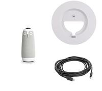 Owl Labs Meeting Owl 3 Bundle - 360° 1080p HD Conference Room Camera, AI Speaker-Tracking, 18-Foot Mic Pickup, Stand and USB C Male to USB C Male Cable